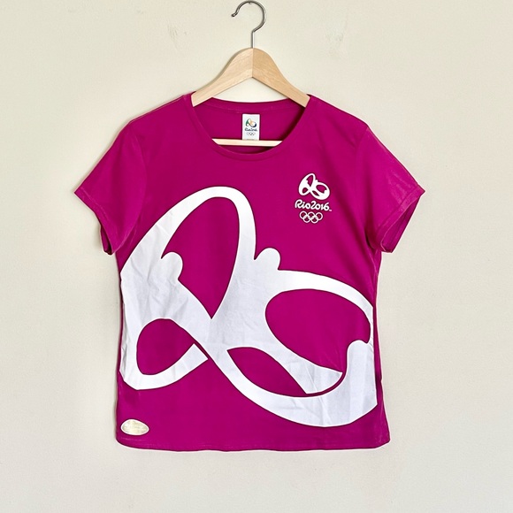 Rio 2016 Olympics Venue Collection Fuchsia White Graphic T Shirt Women’s XL - Picture 2 of 10